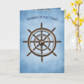 Denk aan jou, Ship's Wheel, Helm Kaart (Gele Bloem)