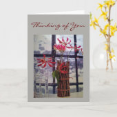 **DENK AAN JOU** THANKSGIVING KAART (Gele Bloem)