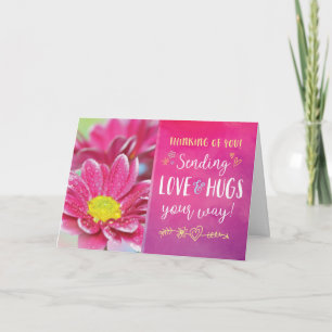 Denk aan jou, verzend Liefde en geniet van je zin! Bedankkaart