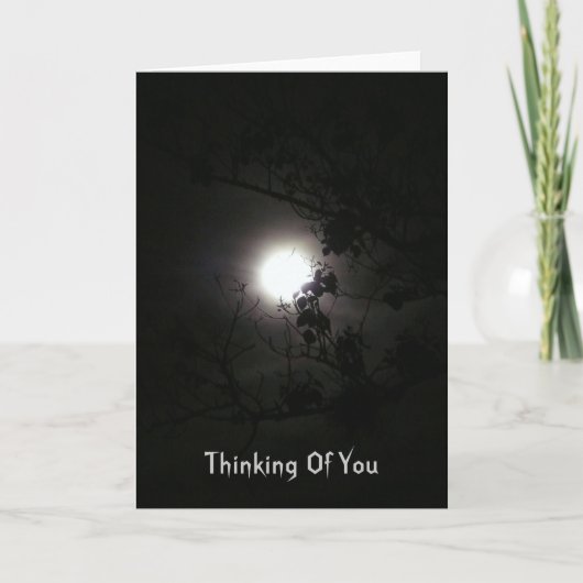 Denk aan jou, volle maan in de nacht kaart (Voorkant)