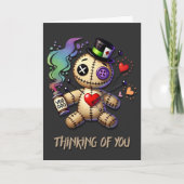 Denk Aan Jou Voodoo Pop Greeting Kaart (Voorkant)