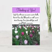 Denk aan jou, Vriendschapsondersteuning Kaart (Voorkant)