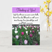 Denk aan jou, Vriendschapsondersteuning Kaart (Gele Bloem)