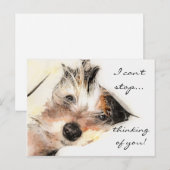 Denk aan jou Yorkie  Briefkaart (Voorkant / Achterkant)