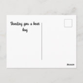 Denk Aan Jou Zachte Beer Knuffel Briefkaart (Achterkant)