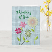 Denk aan jullie 2 kaart (Gele Bloem)