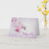 Denk aan jullie orchideeën kaart (Gele Bloem)