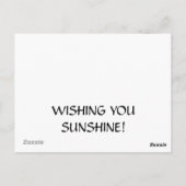 DENK AAN JULLIE SUNSHINE BRIEFKAART (Achterkant)