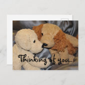 Denk aan jullie teddyberen briefkaart (Voorkant / Achterkant)