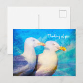 Denk aan jullie twee zeemijlen Blue Sky Briefkaart (Voorkant / Achterkant)