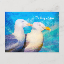 Denk aan jullie twee zeemijlen Blue Sky Briefkaart