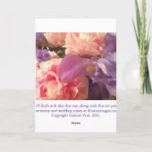 Denk aan Kaart: Sky Blue Forget-Me-Nots Kaart (Achterkant)