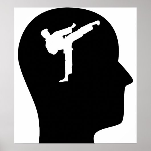 Denk aan Karate Poster (Voorkant)