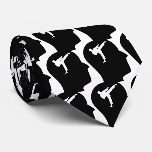 Denk aan Karate Stropdas (Opgerold)