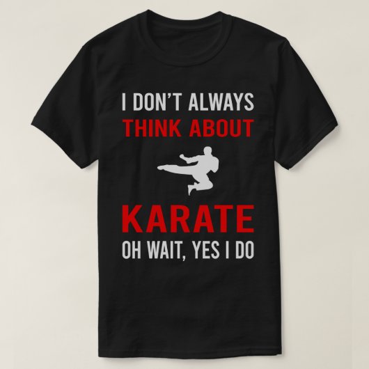 Denk aan Karate T-shirt (Design voorkant)