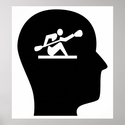 Denk aan Kayakking Poster (Voorkant)