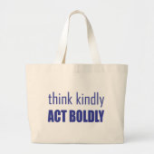 Denk aan Kindly, Act Bolly Grote Tote Bag (Voorkant)