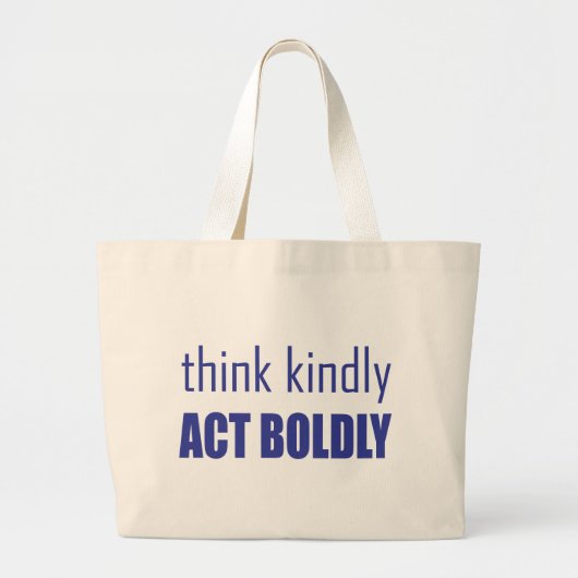 Denk aan Kindly, Act Bolly Grote Tote Bag (Voorkant)
