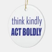 Denk aan Kindly, Act Bolly Keramisch Ornament (Links)