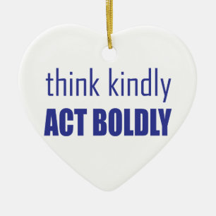 Denk aan Kindly, Act Bolly Keramisch Ornament
