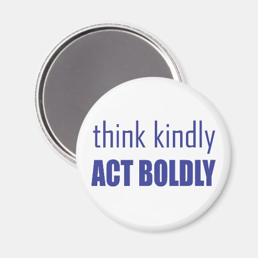 Denk aan Kindly, Act Bolly Magneet (Voorkant / Achterkant)