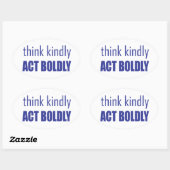 Denk aan Kindly, Act Bolly Ovale Sticker (Vel)