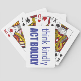 Denk aan Kindly, Act Bolly Pokerkaarten