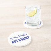 Denk aan Kindly, Act Bolly Zandsteen Onderzetter (Zijkant)