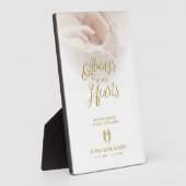 Denk aan Klein Baby Engel Geliefden Overleden Fotoplaat (Zijkant)