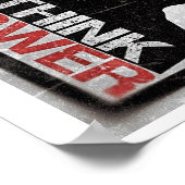 Denk aan kracht poster (Hoek)