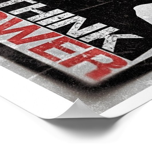 Denk aan kracht poster (Hoek)