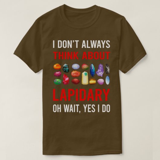 Denk aan Lapidarist T-shirt (Design voorkant)