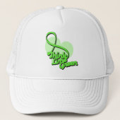 Denk aan Lime Green Lymphoma Trucker Pet (Voorkant)