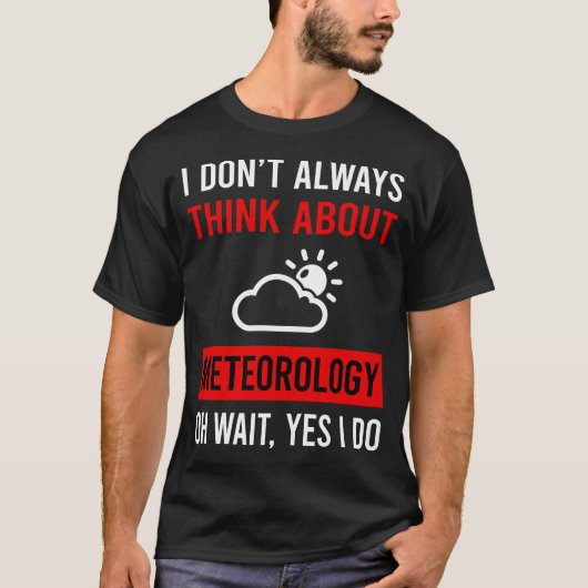 Denk aan meteorologen t-shirt (Voorkant)