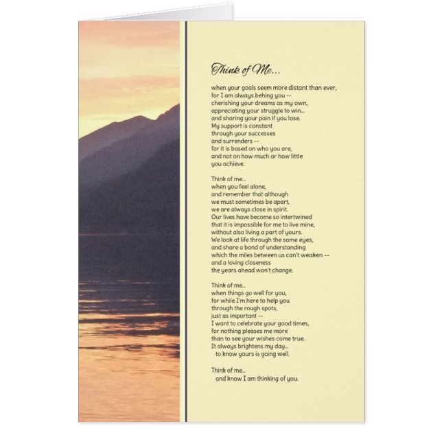 Denk aan mij... (Voorkant)