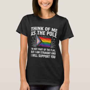 Denk aan mij als de rechte Poolse bondgenoot Funny T-shirt