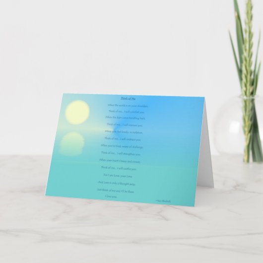 Denk aan mij kaart (Voorkant)