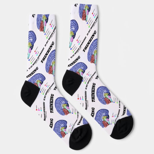Denk aan mijn Modus Operandi Brain Anatomie Sokken (Rechts)