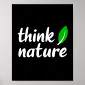 Denk aan natuur poster (Voorkant)
