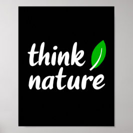 Denk aan natuur poster