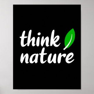 Denk aan natuur poster