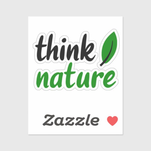 Denk aan natuur sticker (Vel)