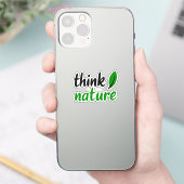 Denk aan natuur sticker (Telefoon)