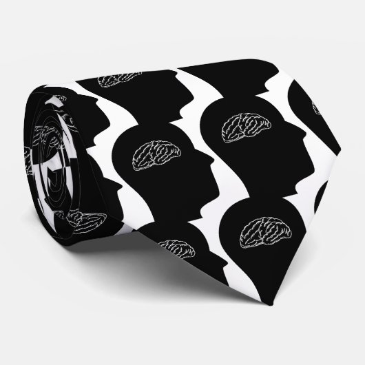 Denk aan neurologie stropdas (Opgerold)