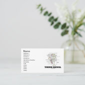 Denk aan Nierinsufficiëntie (Niernierfalen) Visitekaartje (Staand voorkant)