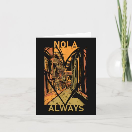 Denk aan Nola Vergeet New Orleans nooit Steun alti Kaart (Voorkant)