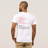 Denk aan Obama in 2012 T-shirt (Achterkant volledig)