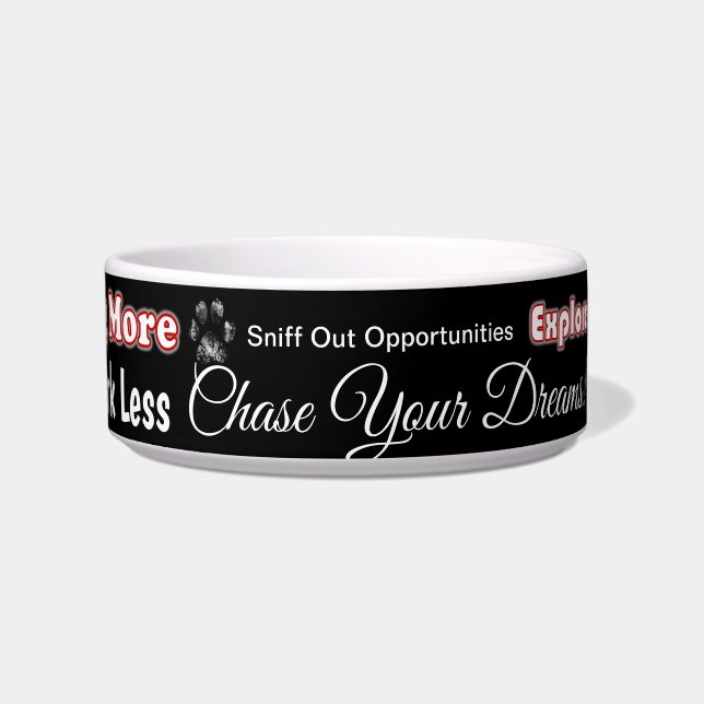 Denk aan PAWsitive Dog Bowl Voerbakje (Voorkant)