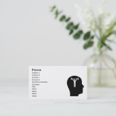 Denk aan persoonlijke training visitekaartje (Staand voorkant)