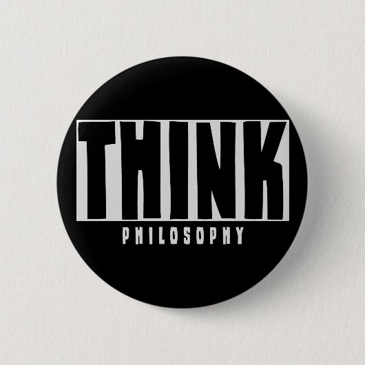 Denk aan Philosophy Ronde Button 5,7 Cm (Voorkant)